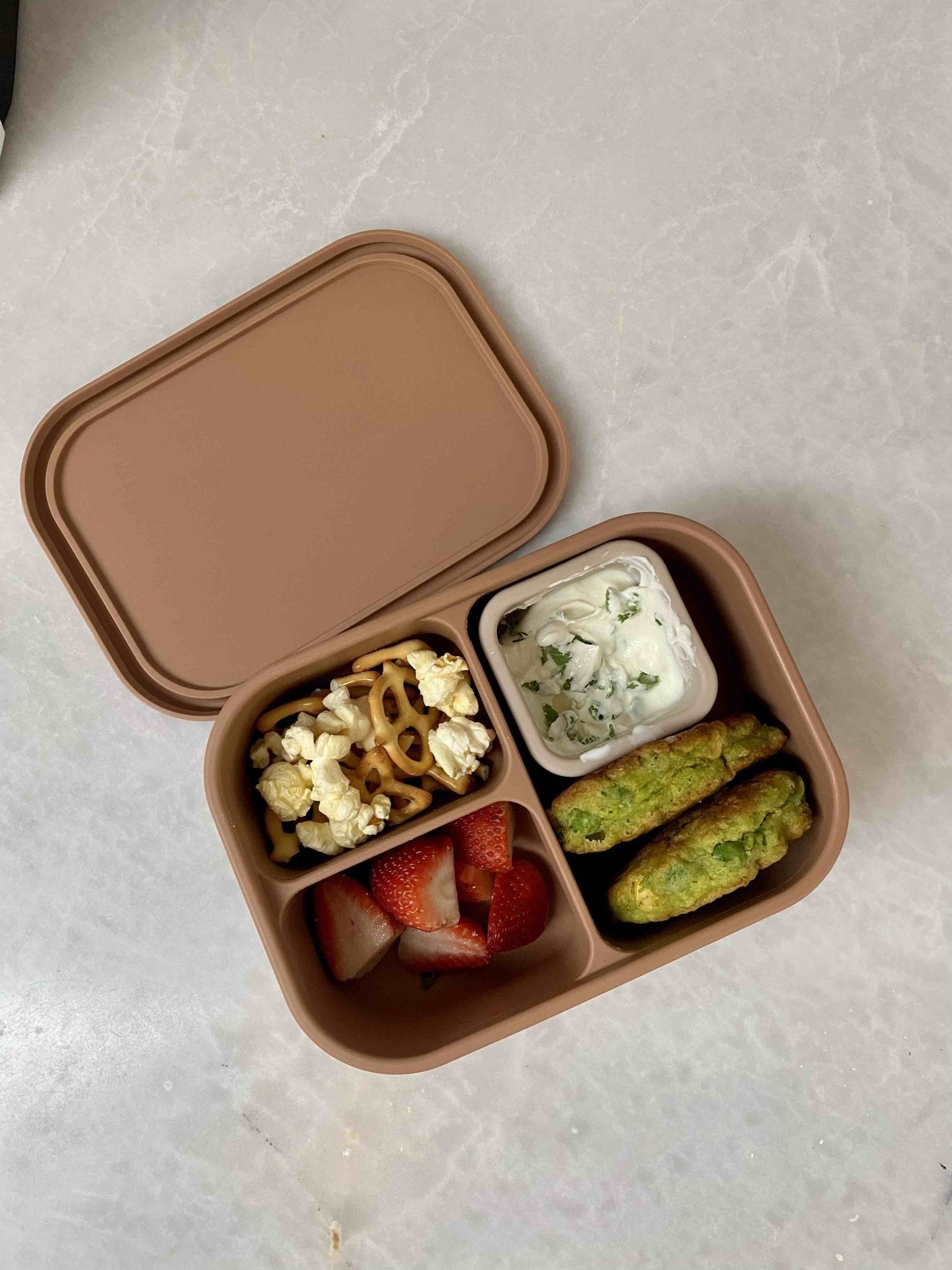 Pea and Corn Fritters – BIBO