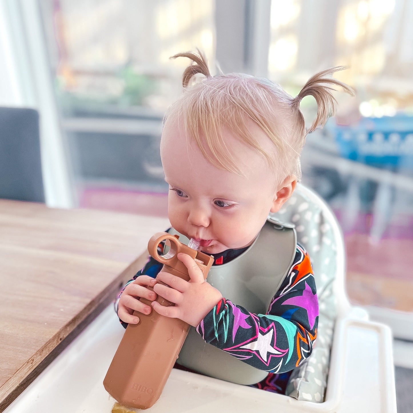 Pre-Order Desert Tan Kids Silicone Drink Bottle