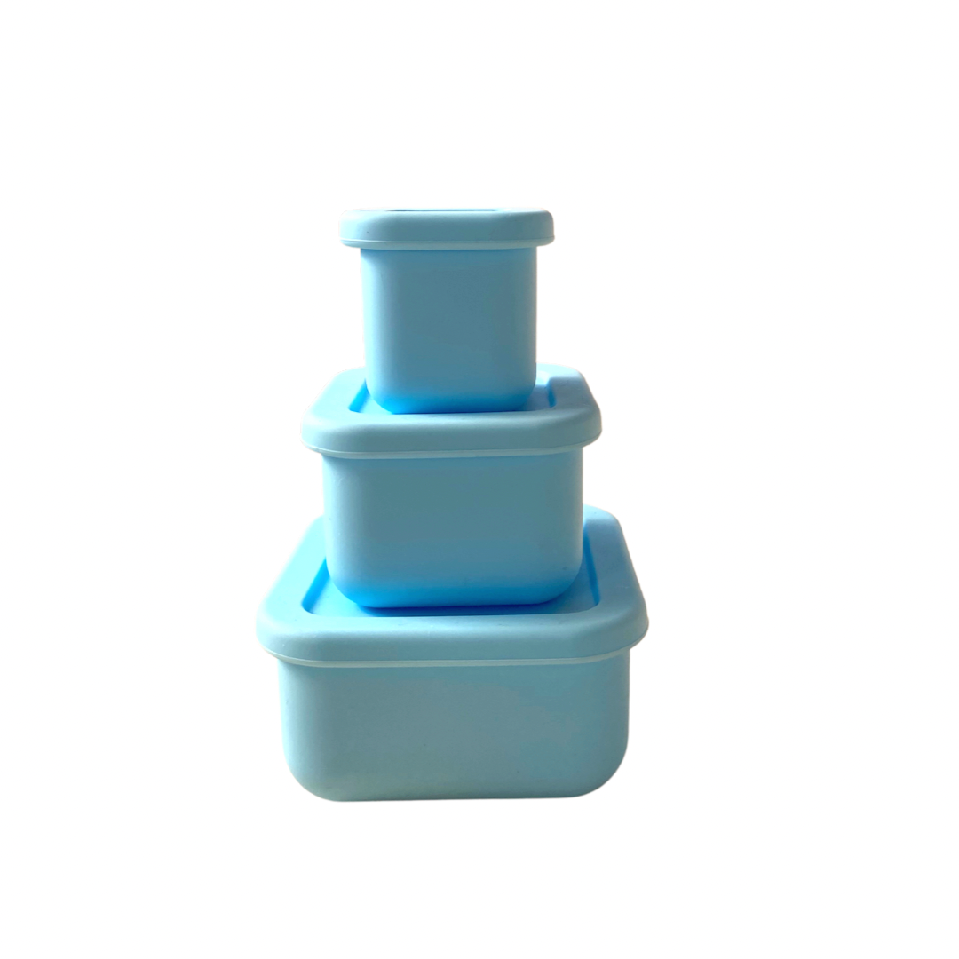 SilicoStack - Set of 3 Silicone Containers