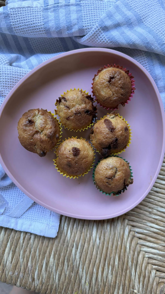 Banana Muffins with Chocolate Chips (Optional) - BIBO