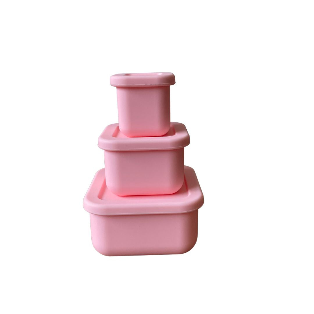 SilicoStack - Set of 3 Silicone Containers