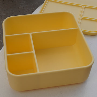 BIG Square Silicone Bento Lunchbox