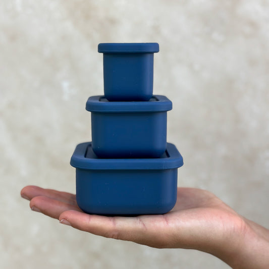 SilicoStack - Set of 3 Silicone Containers