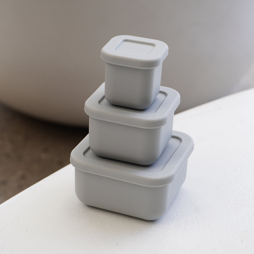 SilicoStack - Set of 3 Silicone Containers