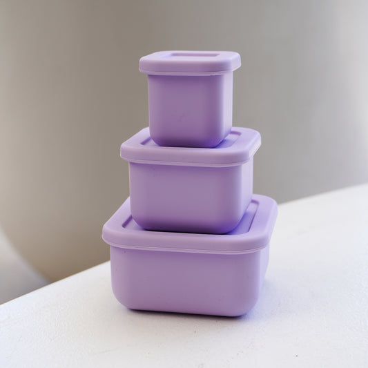 SilicoStack - Set of 3 Silicone Containers