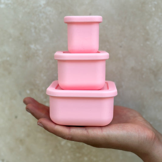 SilicoStack - Set of 3 Silicone Containers