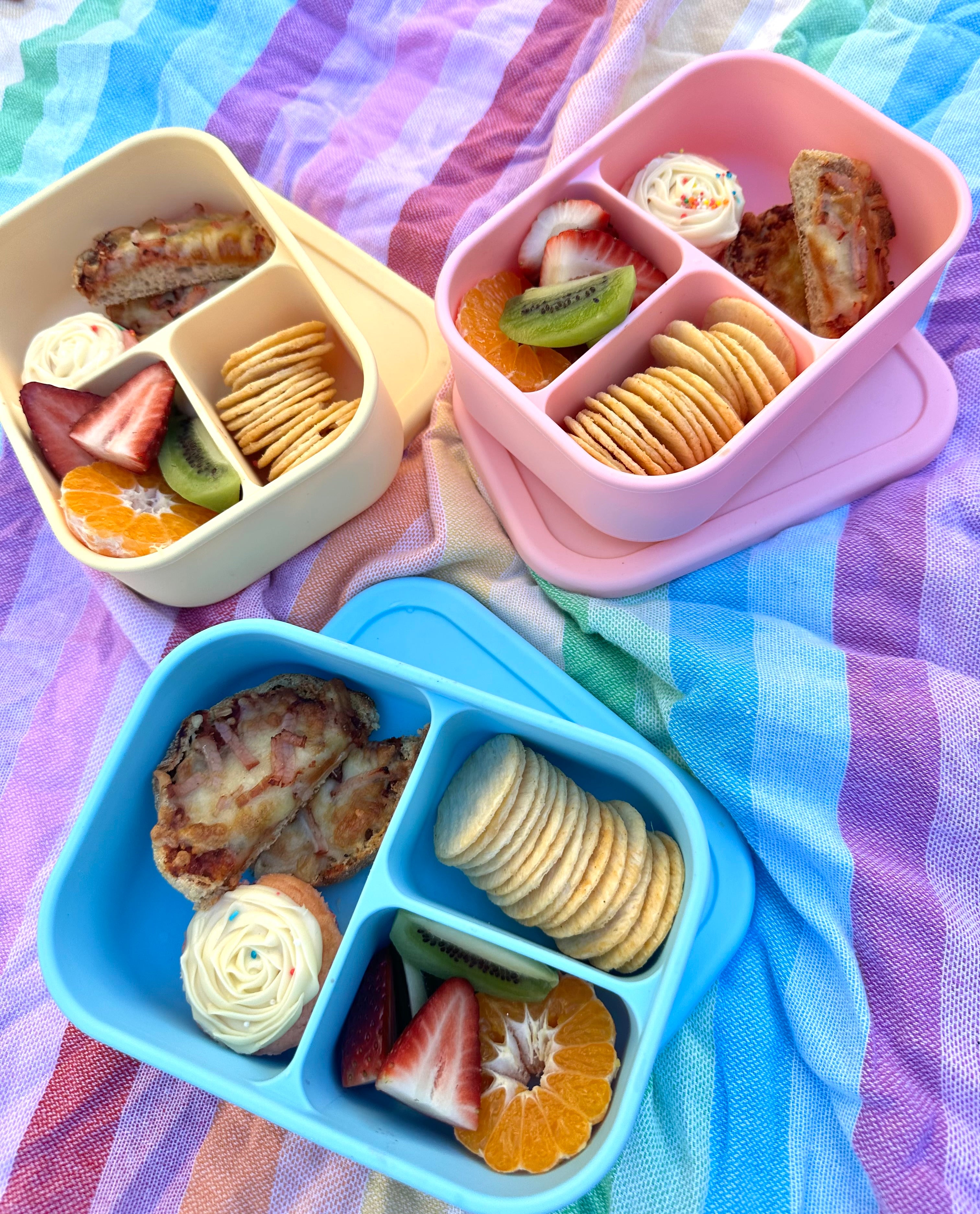 Silicone Cups - win lunch time & turn any lunch box in to a bento