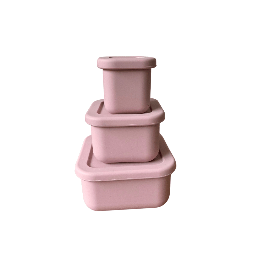 SilicoStack - Set of 3 Silicone Containers