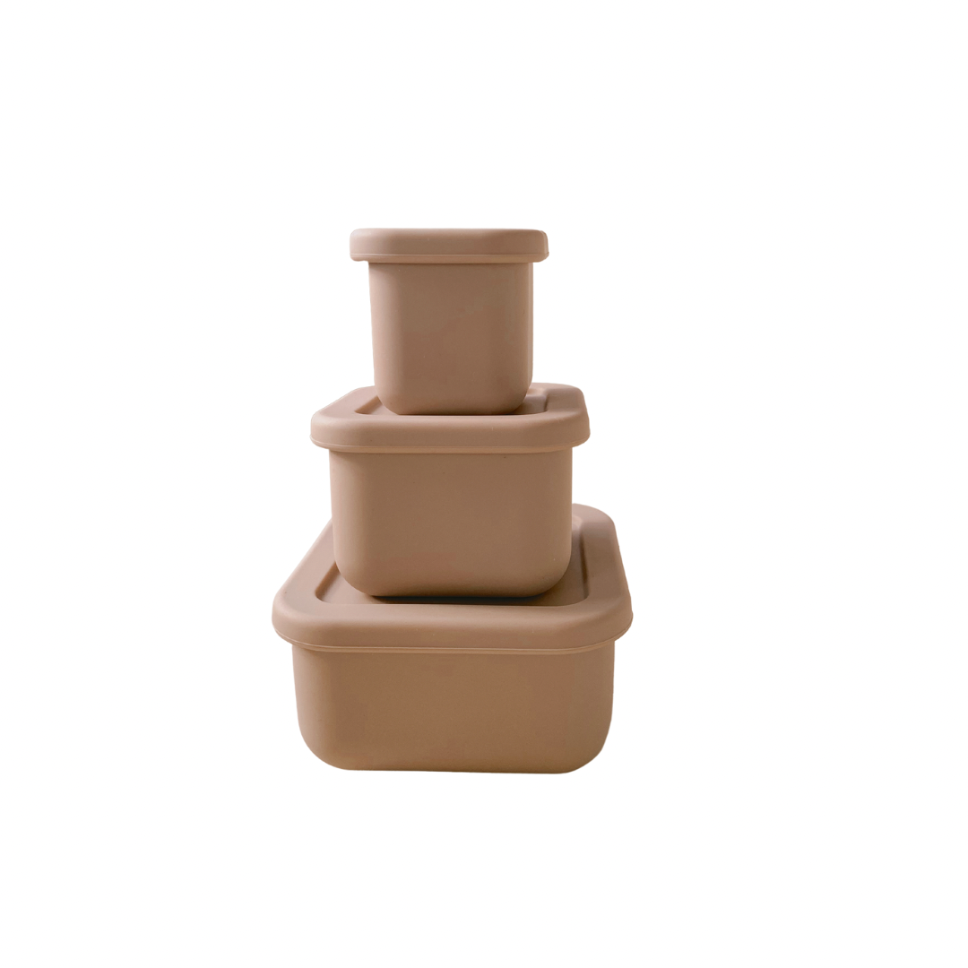 SilicoStack - Set of 3 Silicone Containers