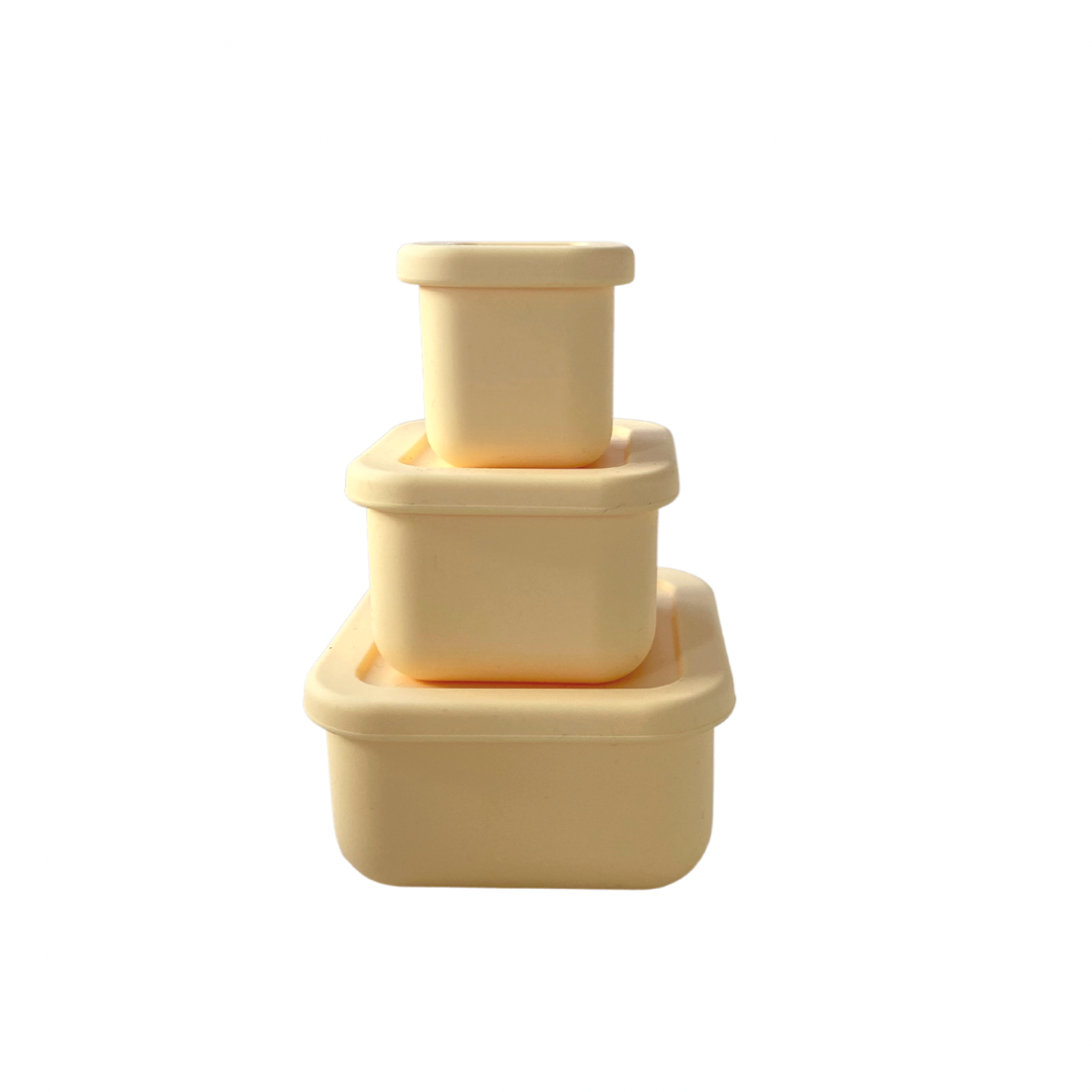 SilicoStack - Set of 3 Silicone Containers