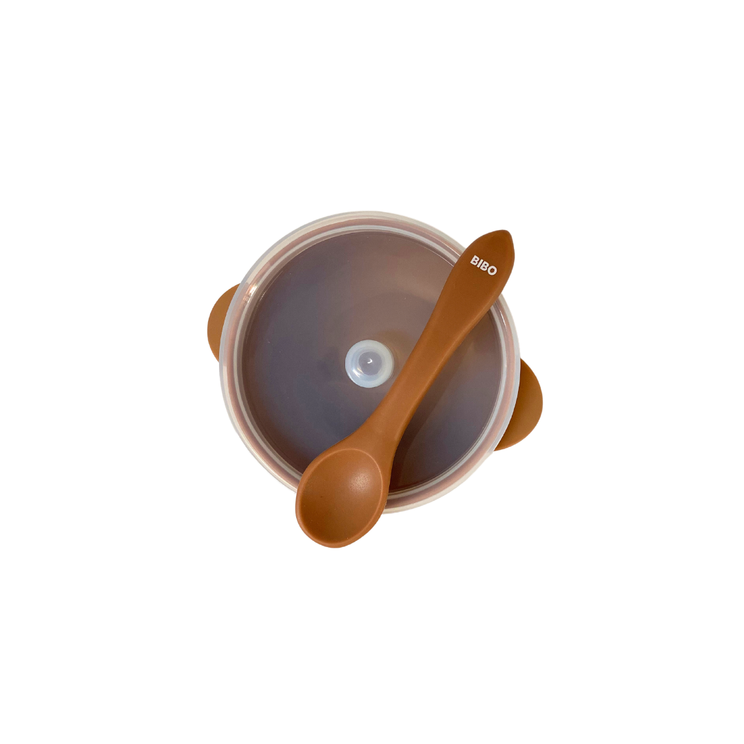 Silicone Bowl Set Walnut